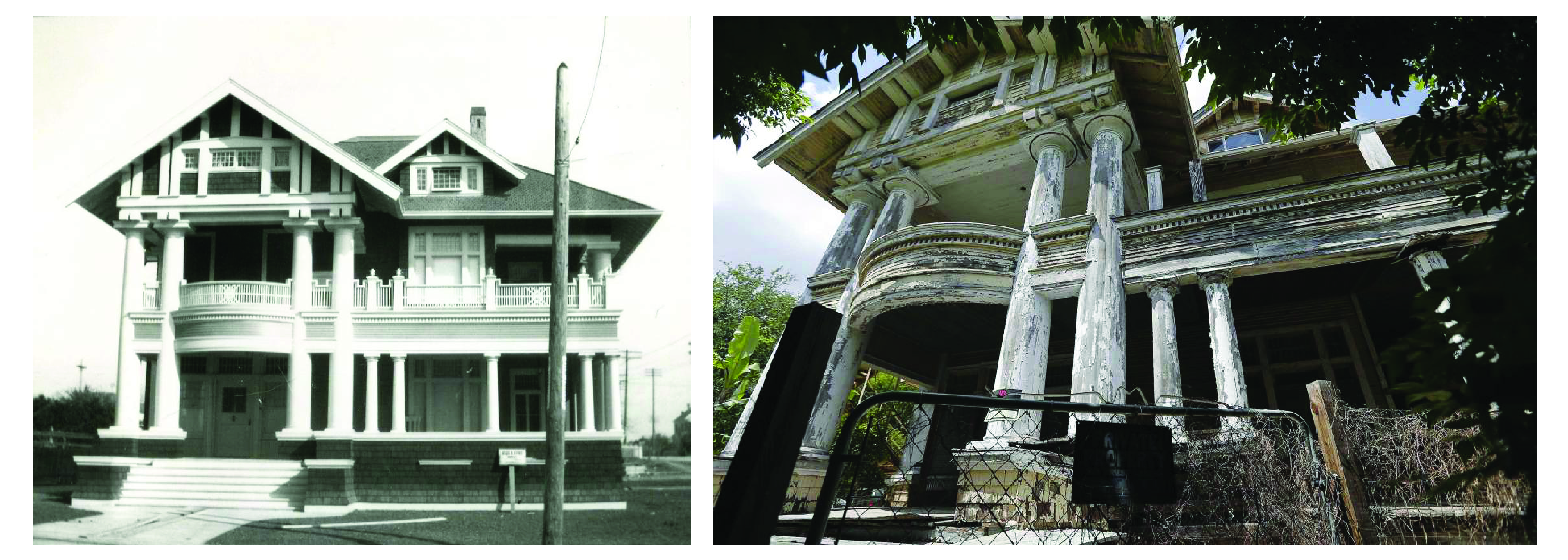 Kelso House 1906 (Credit: Alexander Architectural Archives at the UT Austin) VS 2019 (Credits: PoP) Kelso House 1906 (Credit: Alexander Architectural Archives at the UT Austin) VS 2019 (Credits: PoP)