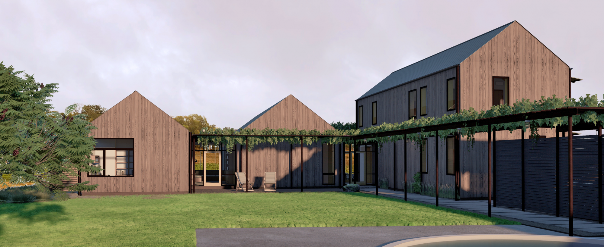 Architectural rendering of proposed design - Bachtle Residence Architectural rendering of proposed design - Bachtle Residence
