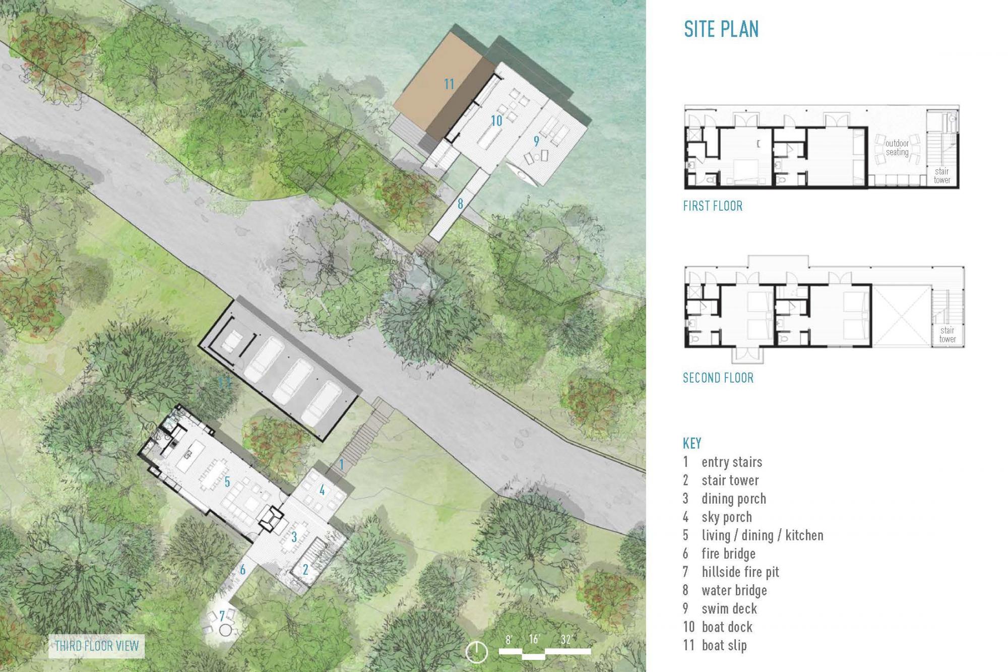 Blue Lake Retreat site plan