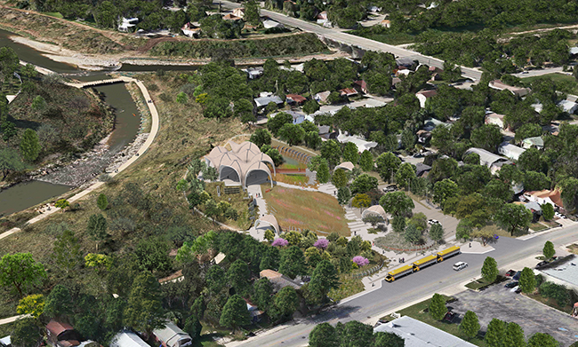 Aerial View Looking South to River Confluence